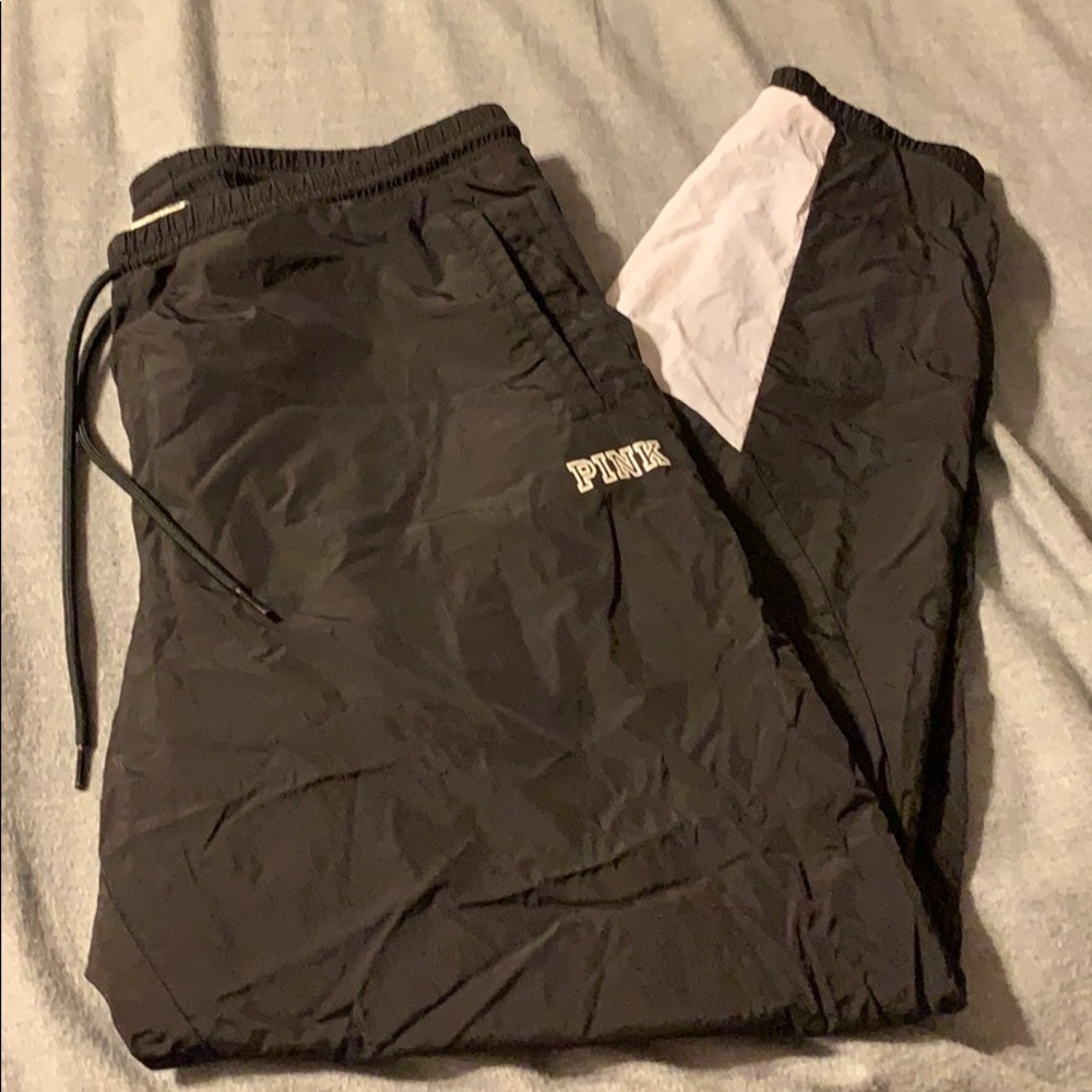 Pink windbreaker pants